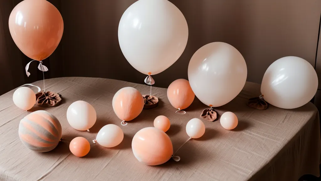Material para hacer globos de doble capa en casa: globos de 12 y 5 pulgadas, palo de madera y bomba manual