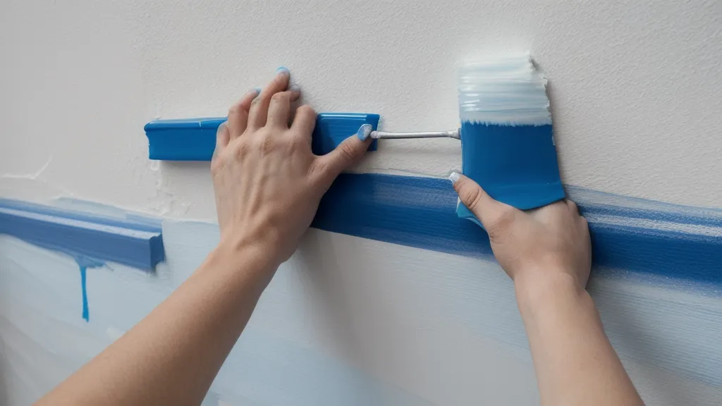 Anclaje de decoración de globos sin estructura con cinta de carrocero y ganchos adhesivos en la pared