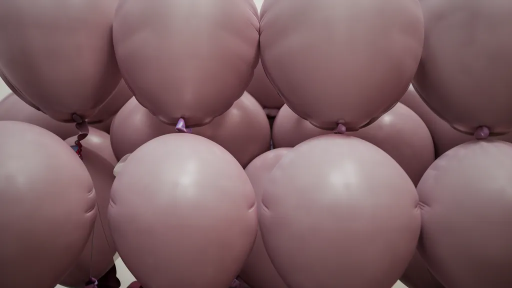 Manualidades de globos: montando un cluster de cuatro globos de látex para una pared sin estructura