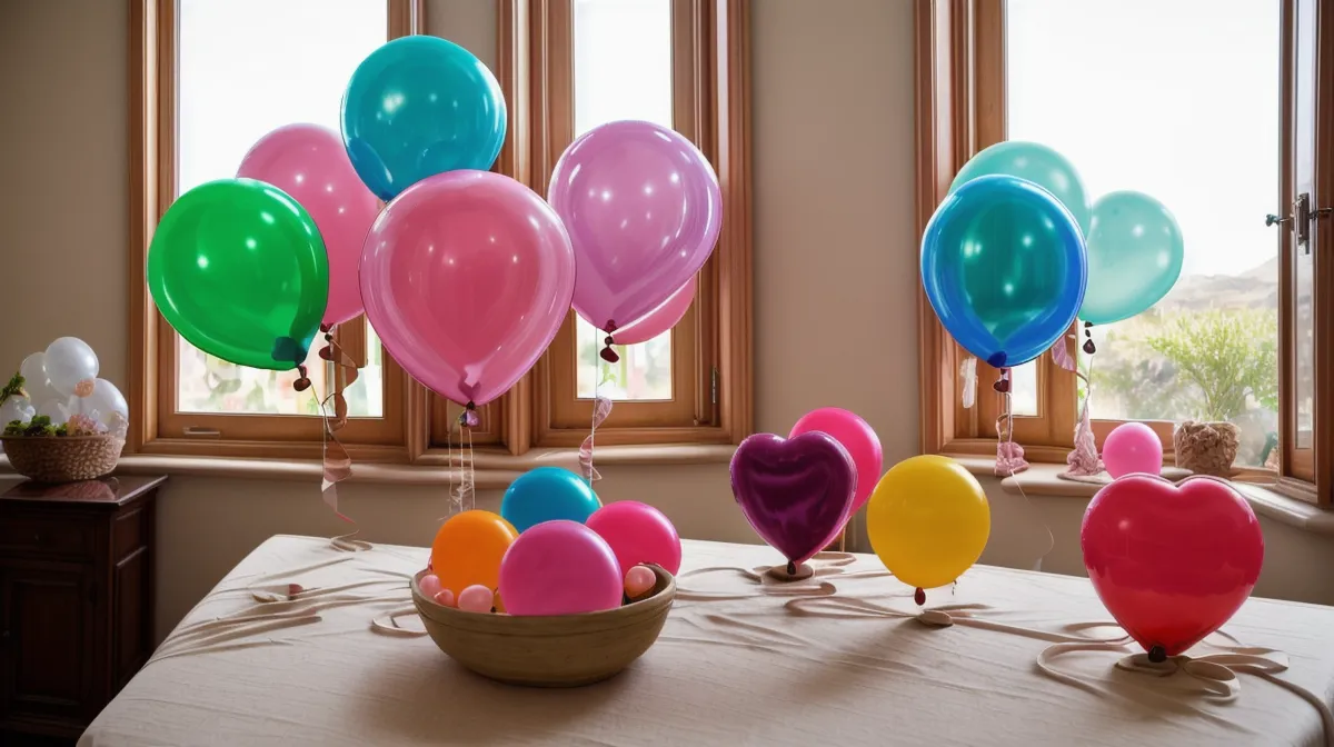 Paleta de colores para una fiesta temática moderna con globos DIY en tonos neutros y de acento