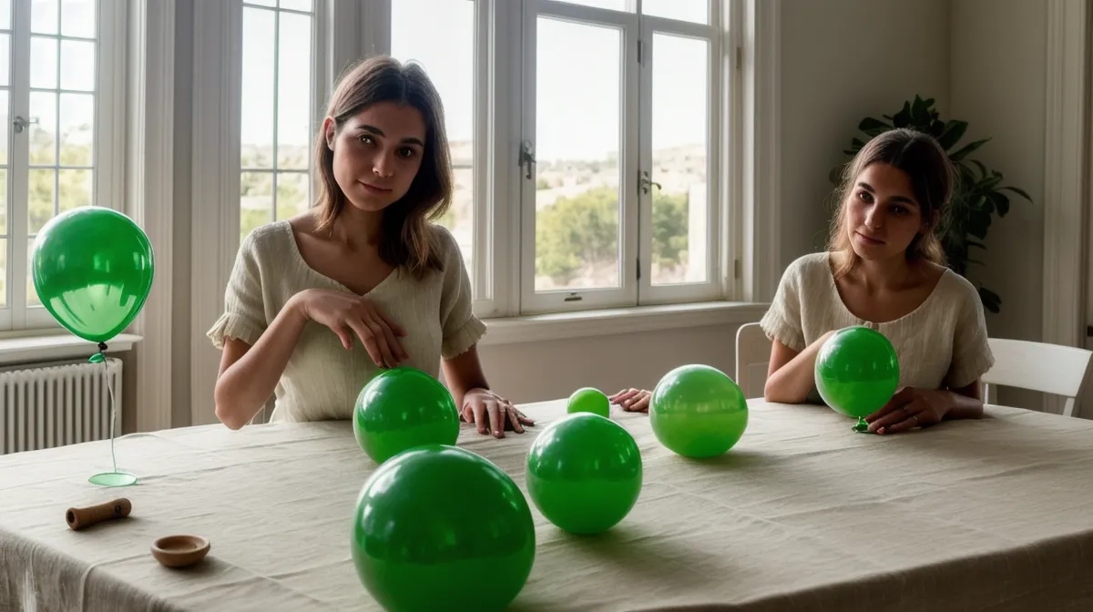 Globoflexia básica paso a paso: animales con globos largos recién montados sobre una mesa