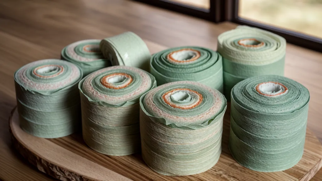 Rollos de papel crepé en tonos neutros para decoración DIY de fotocall casero