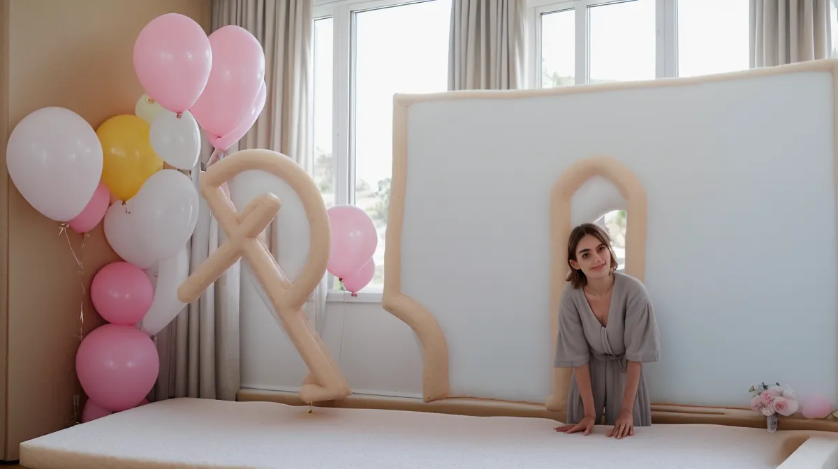 Cómo hacer mosaicos de globos gigantes con materiales de papelería: letra de cartón pluma forrada de globos