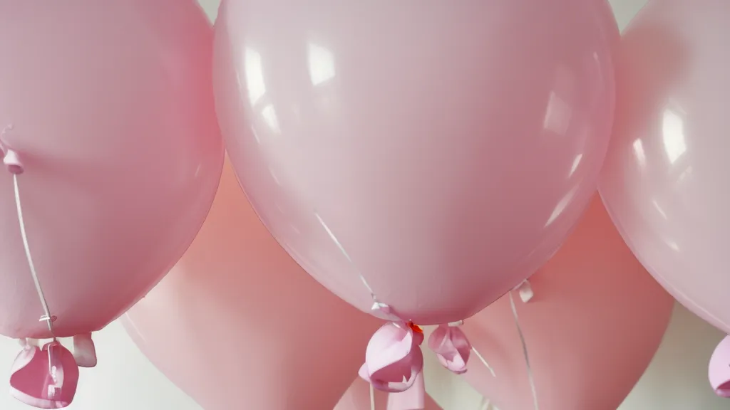 Relleno con globos de látex de diferentes tamaños de la estructura de cartón del mosaico de globos