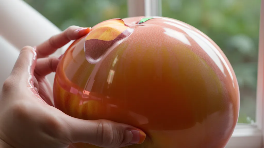 Aplicando con espátula una letra de vinilo manual sobre un globo inflado, técnica diy-principiantes