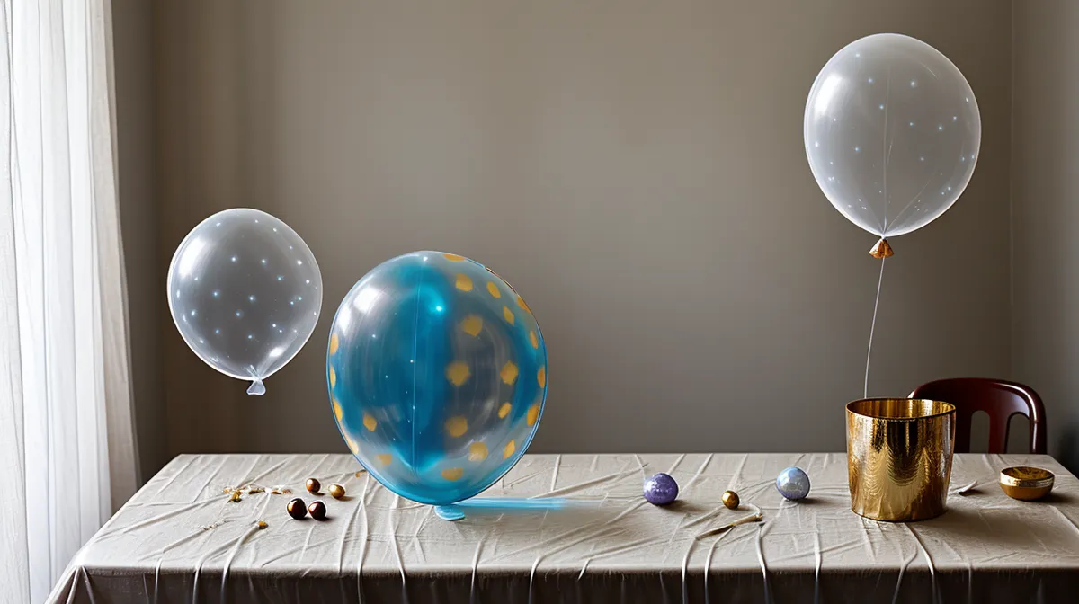 Globo burbuja transparente relleno de plumas y confeti, técnica de decoración DIY para fiestas
