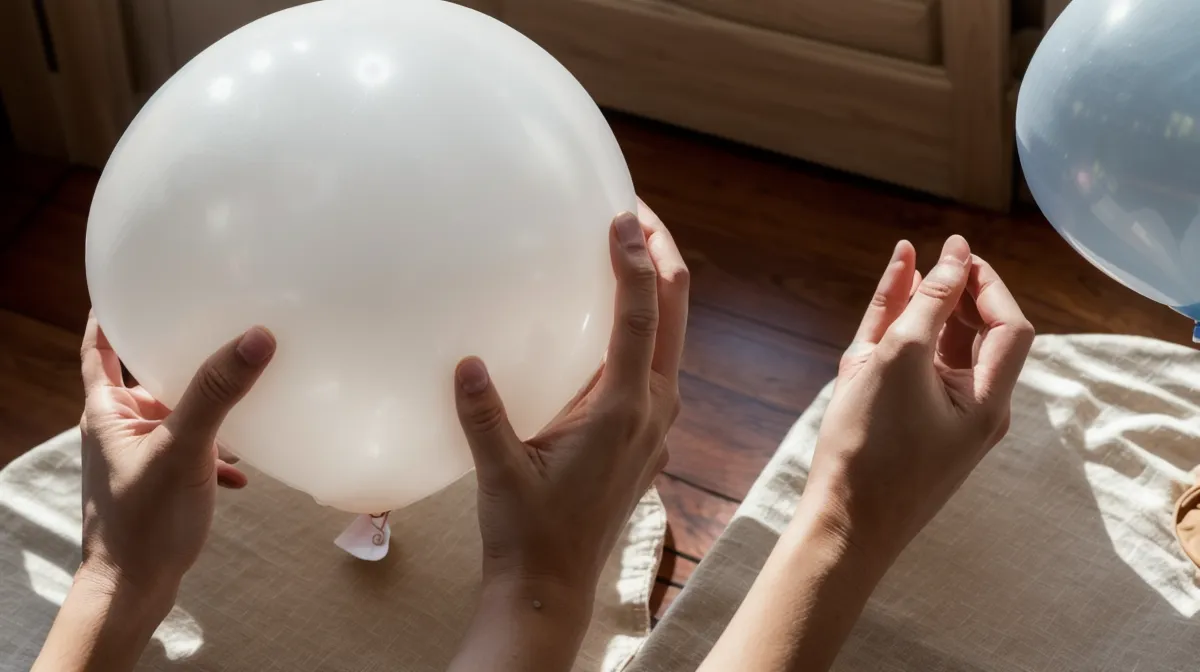 Trucos para sujetar globos a sillas en fiestas infantiles sin nudos: contrapeso de arena escondido en el respaldo