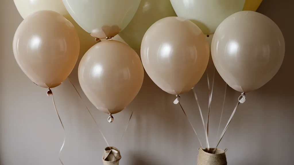 Comparativa de globos de látex profesionales de 5, 12 y 18 pulgadas para una guirnalda de globos orgánica